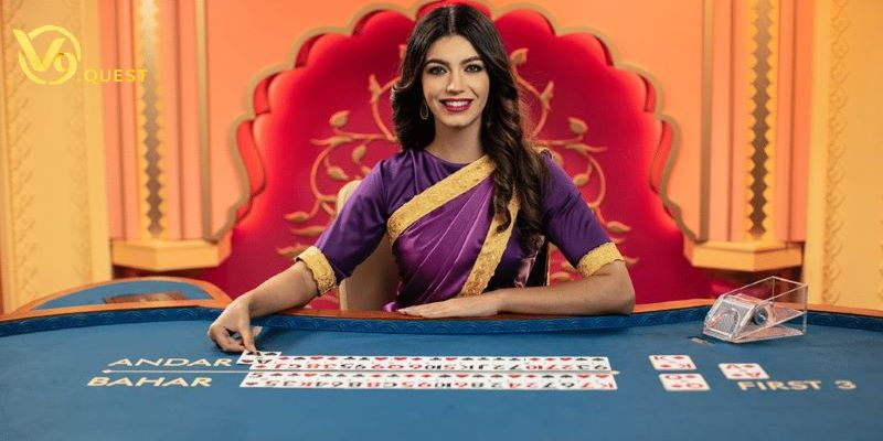  Giao diện bàn cược Andar Bahar thực tế tại sảnh Casino V9bet 
