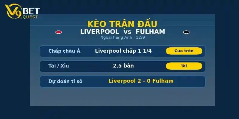Soi kèo Liverpool vs Fulham 21h00 ngày 12/9 – Vòng 4 Ngoại hạng Anh 2 Kèo trận đấu Liverpool vs Fulham